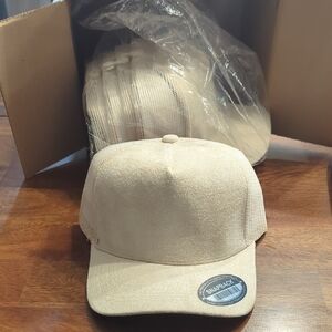 Beige Snapback Trucker Hat